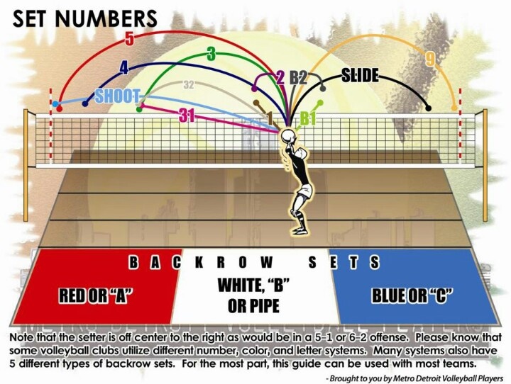 Volleyball Signals Chart
